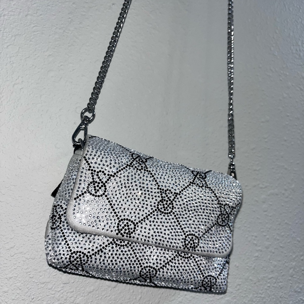 PINK Victoria's Secret Silver Crossbody Bag